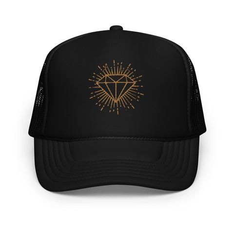 Diamond Embroidered Trucker Hat